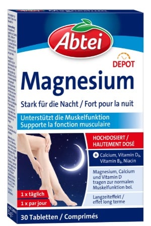 Abtei Magnesium fort pour la nuit cpr 30 pce