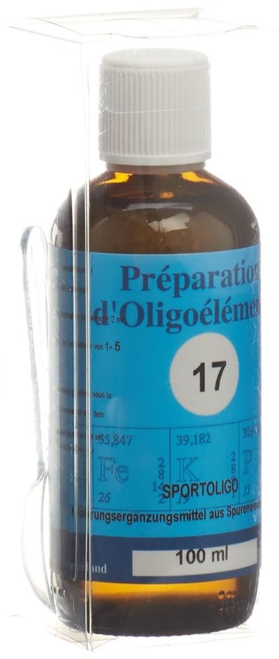 Bioligo POE 17 Sportoligo Préparation d'oligoéléments/Ginseng Fl 100 ml