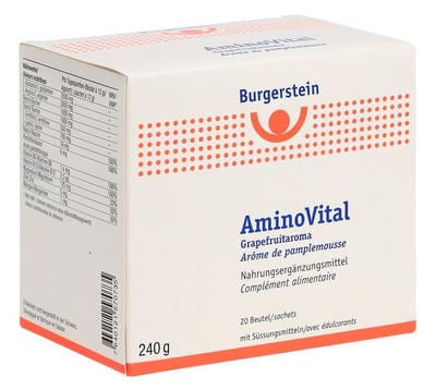 Burgerstein Aminovital Plv Grapefruitaroma Btl 20 Stk