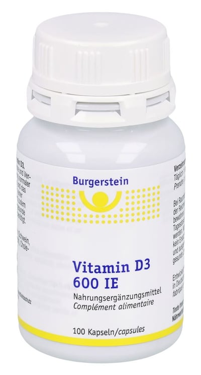 Burgerstein Vitamin D3 caps 600 UI 100 pce