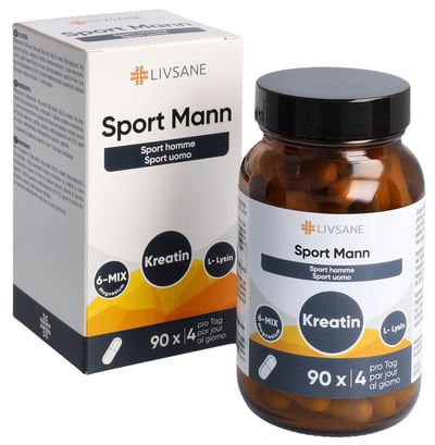Livsane Sport homme caps verre 90 pce