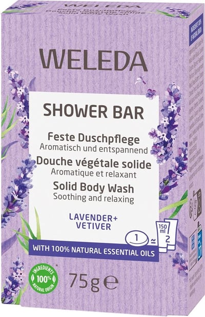 Weleda Shower Bar Lavender Vetiver 75g Femme