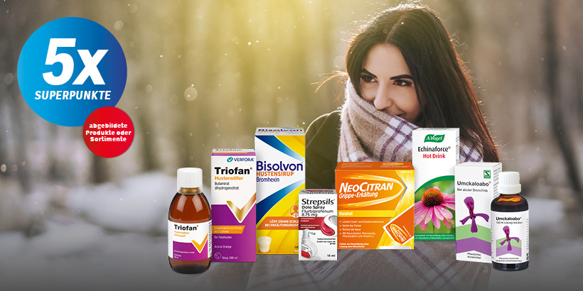 Grippesaison: 5× Superpunkte auf ausgewählte Produkte