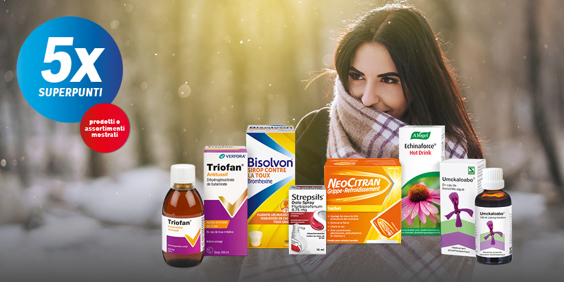 Stagione dell'influenza: 5× superpunti su prodotti selezionati