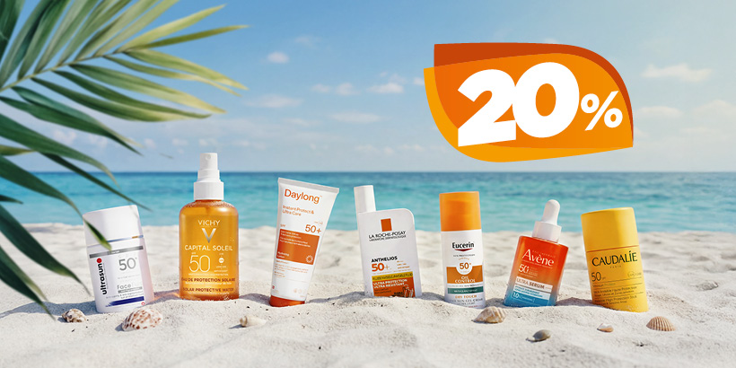 Sonnenschutz: 20% Rabatt auf ausgewählte Marken