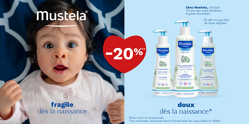 Mustela - Des soins à base d’ingrédients d’origine naturelle pour les bébés, dès la naissance.