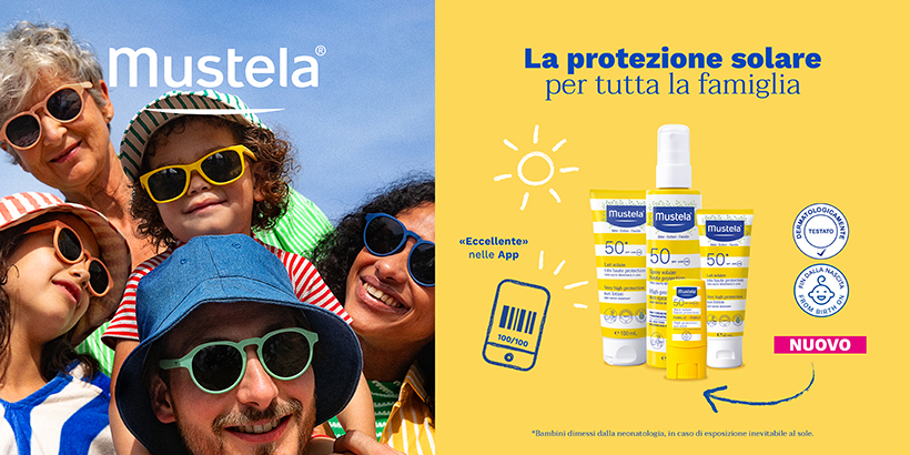 Solo online: 20% di sconto sui prodotti Mustela solari