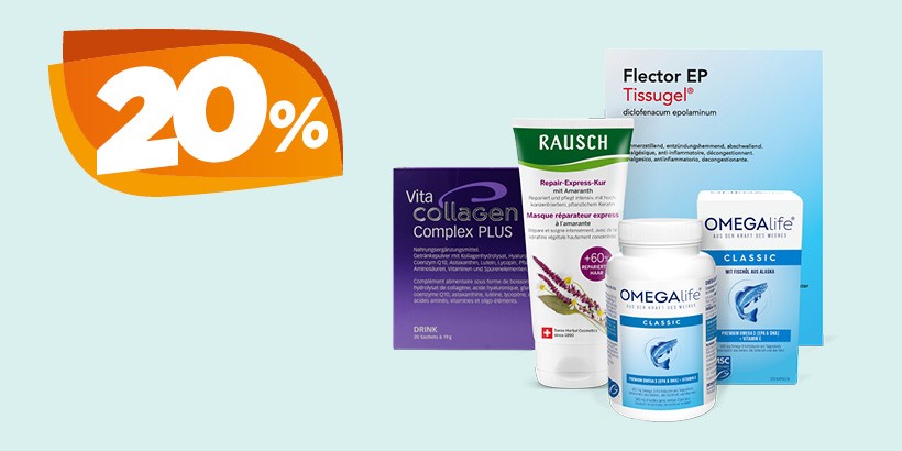 20% auf ausgewählte Produkte