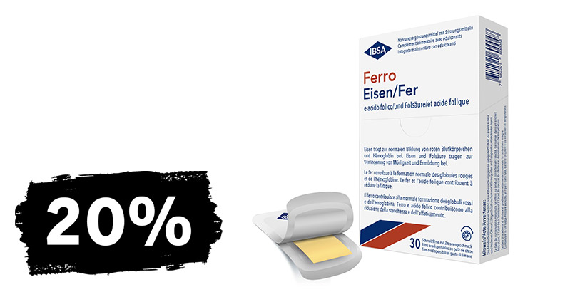 Solo online: 20% di sconto su Ferro Eisen/Fer Film orodispersible