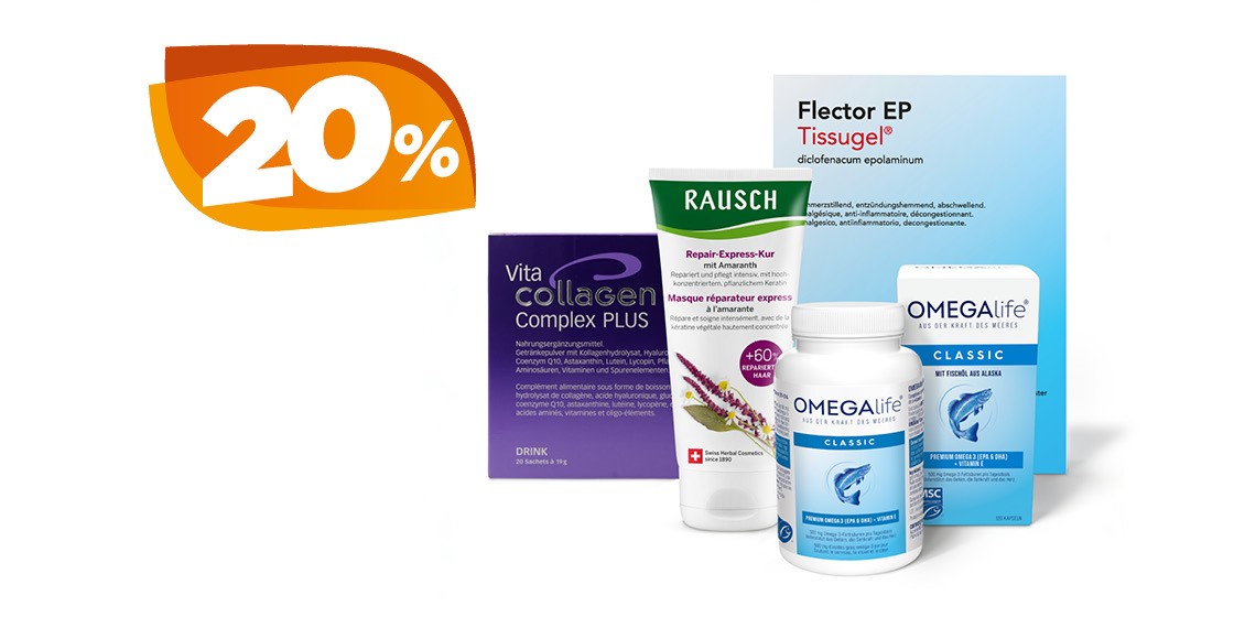 20% auf ausgewählte Produkte