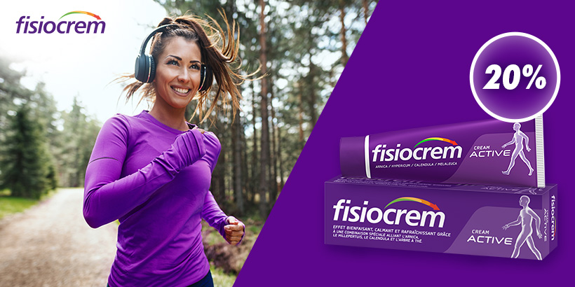 En ligne seulement : 20 % de réduction sur les produits fisiocrem