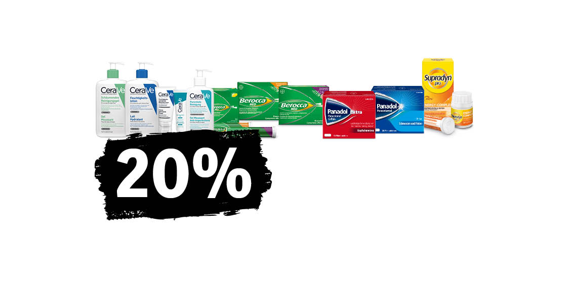 20% su una selezione di prodotti