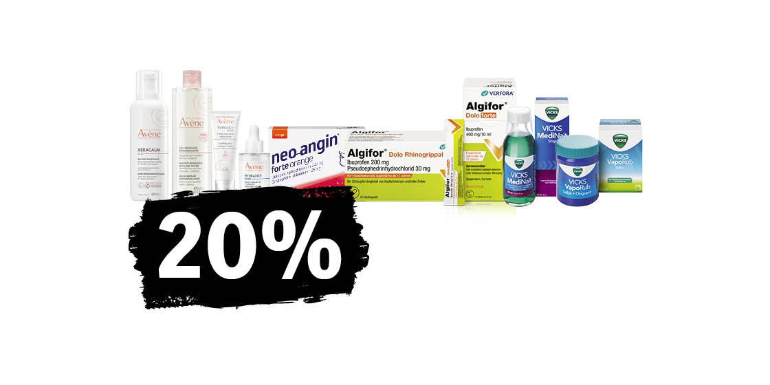 20% auf ausgewählte Produkte