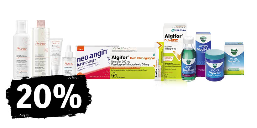 20 % sur les produits sélectionnés
