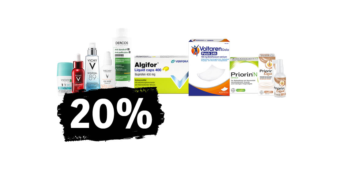 20% auf ausgewählte Produkte