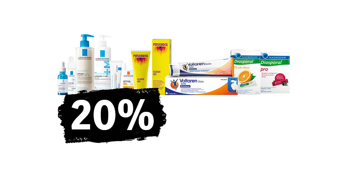 20% su una selezione di prodotti