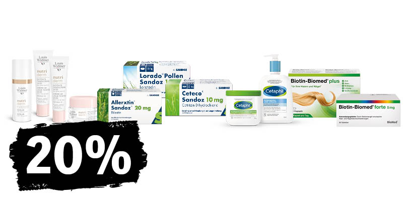 20% su una selezione di prodotti