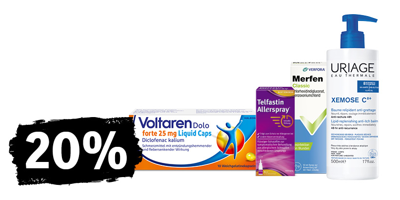 20% auf ausgewählte Produkte
