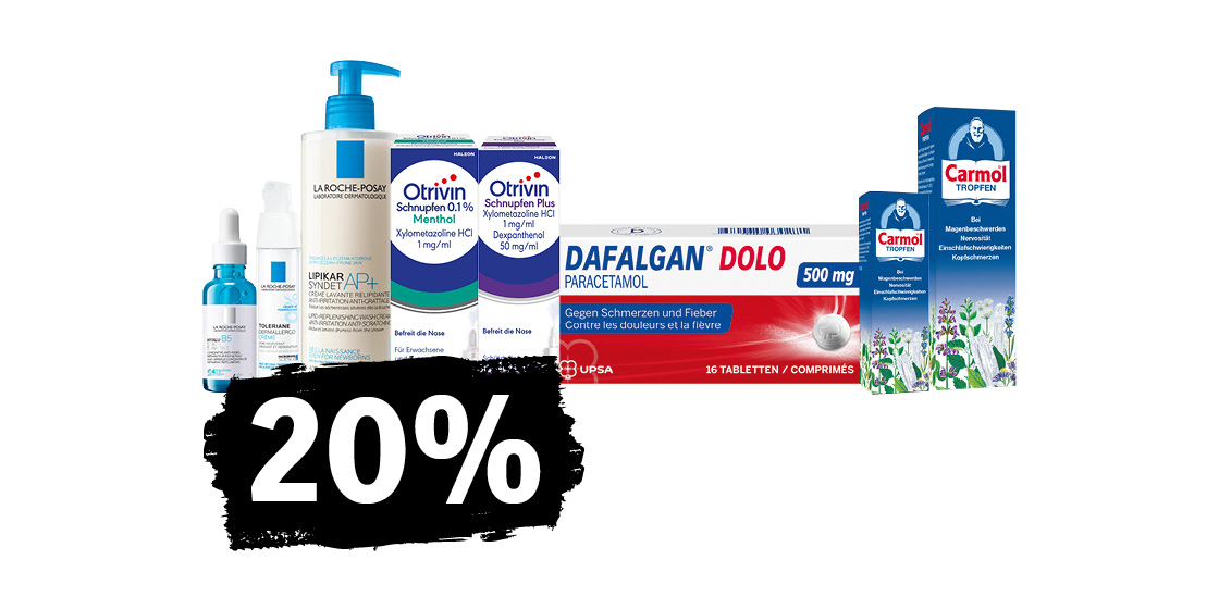 20% auf ausgewählte Produkte
