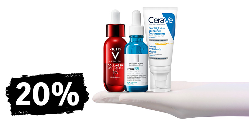 20% auf La Roche-Posay, Vichy & CeraVe
