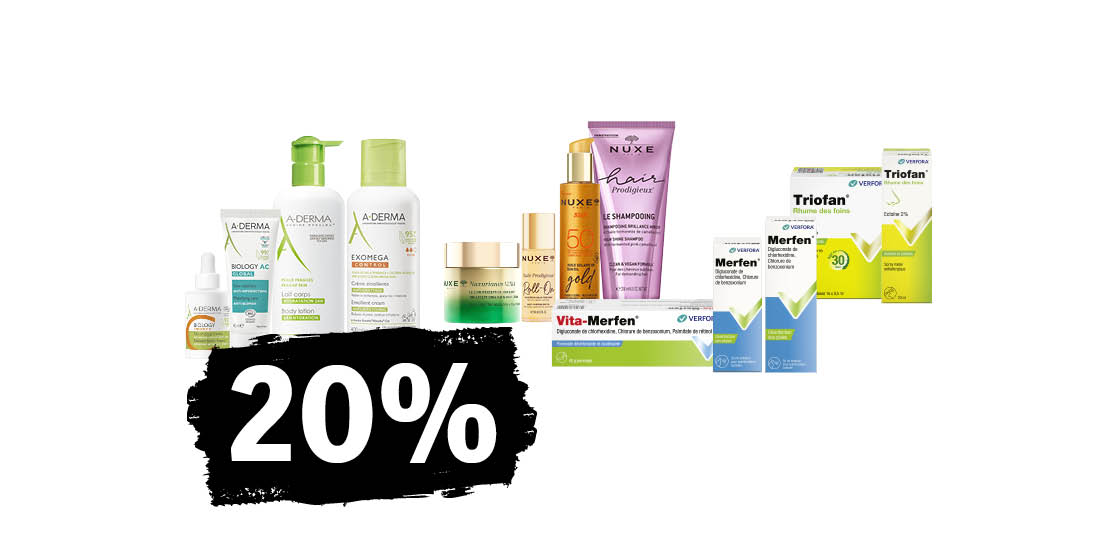 20% su una selezione di prodotti