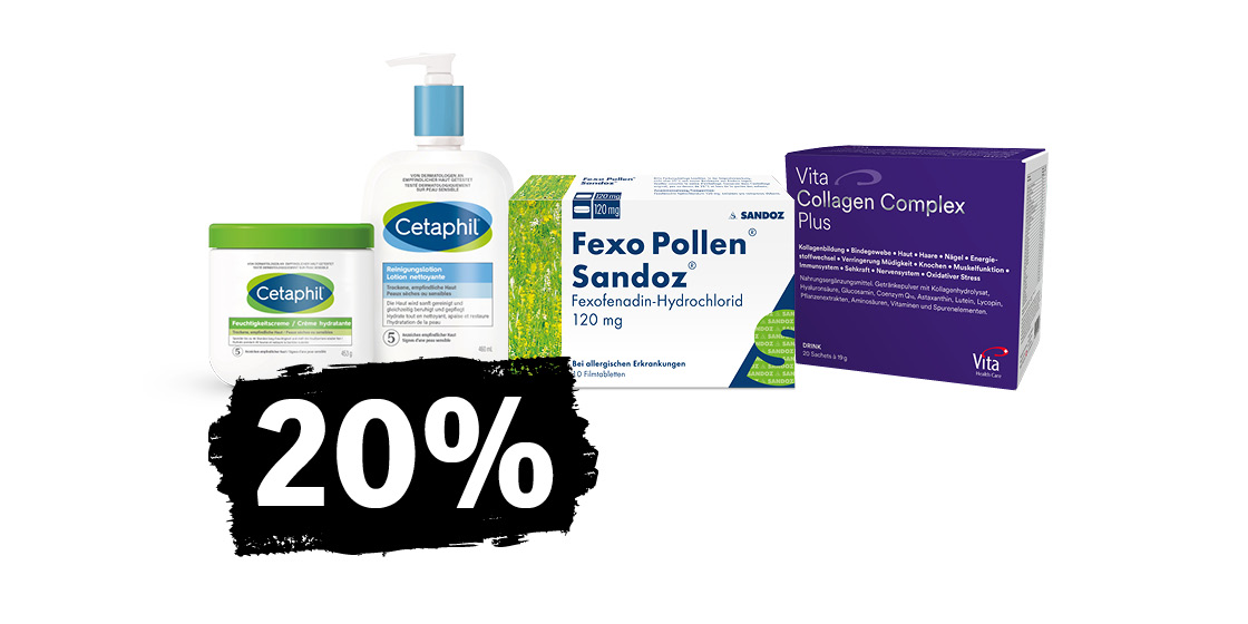 20% auf ausgewählte Produkte