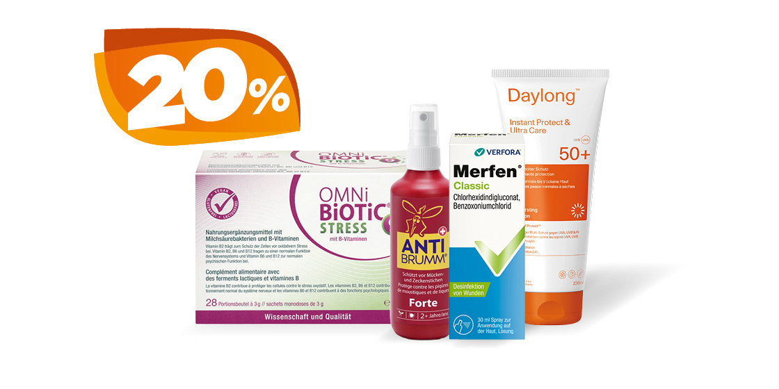 20% di sconto su una selezione di prodotti