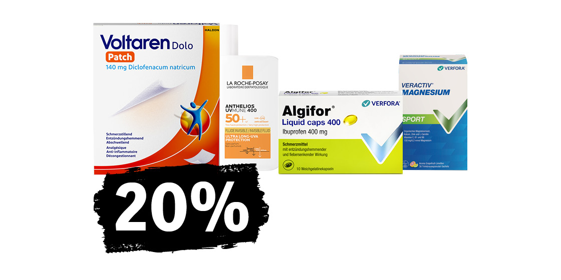 20% auf ausgewählte Produkte