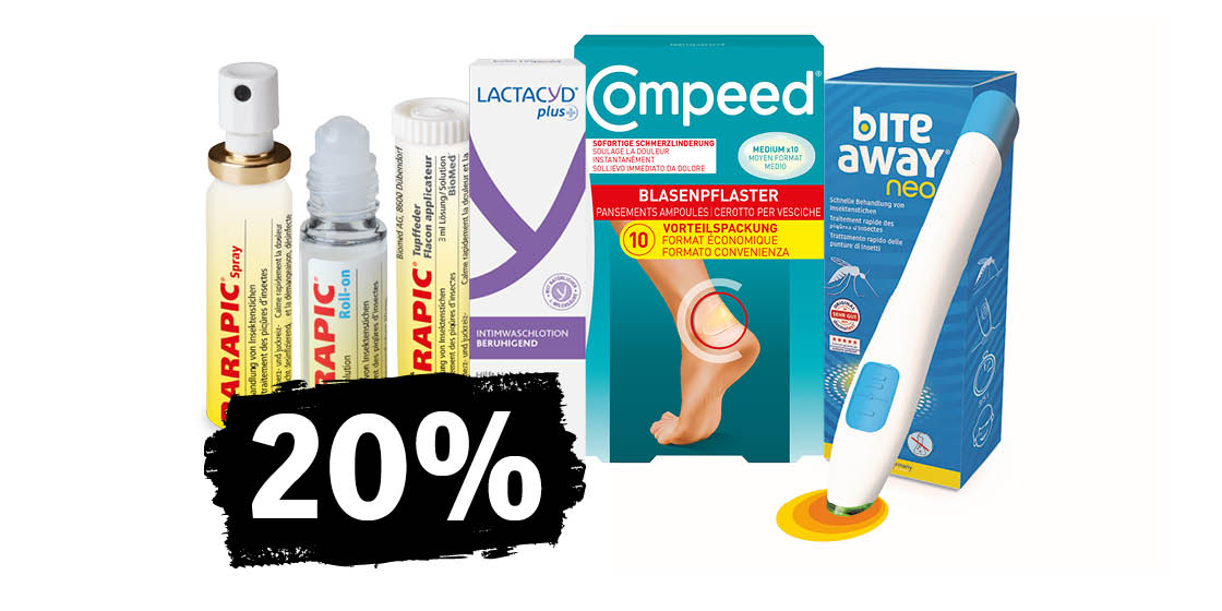 20 % sur les produits sélectionnés