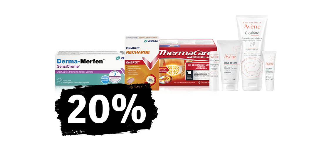 20% auf ausgewählte Produkte
