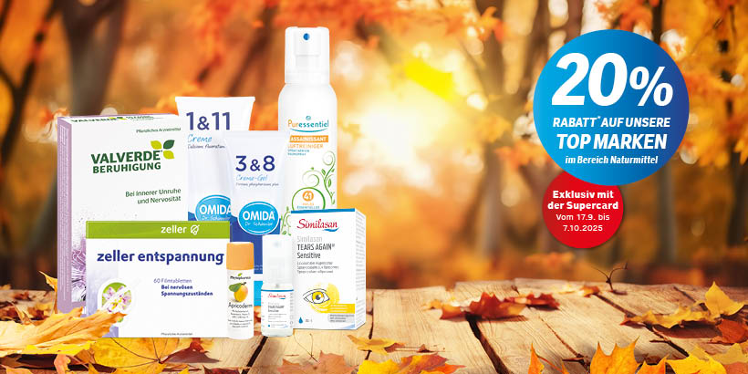 Club Days: 20% Rabatt auf Top-Marken im Bereich Naturmittel