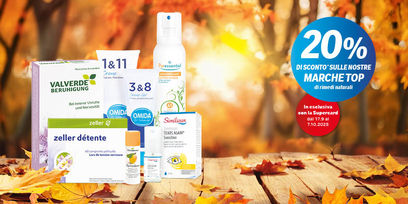 Club Days: 20% di sconto sui migliori marchi nel settore dei rimedi naturali