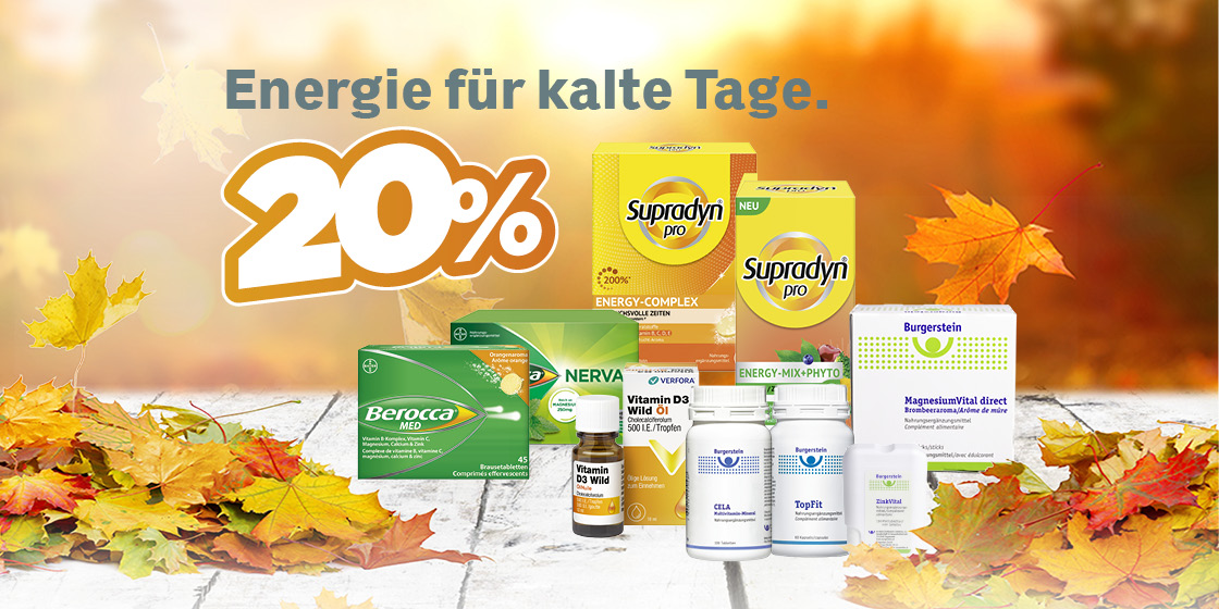 20% auf ausgewählte Produkte