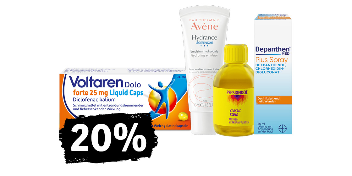 20% auf ausgewählte Produkte
