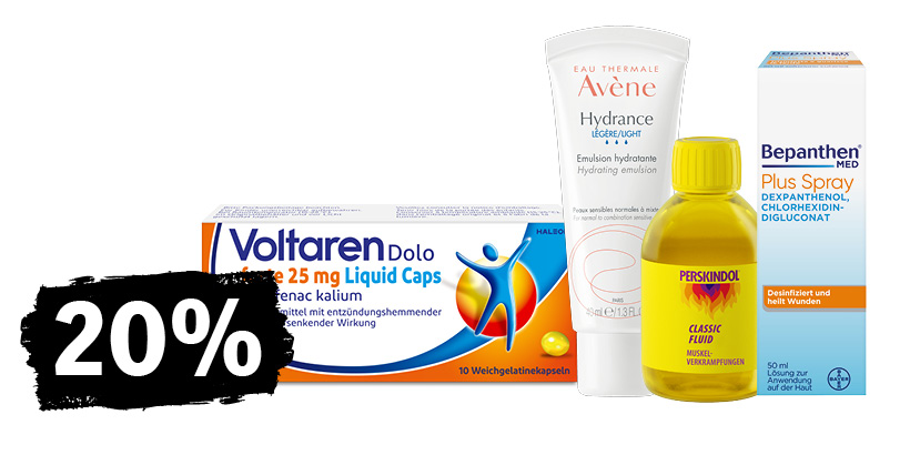 20% auf ausgewählte Produkte