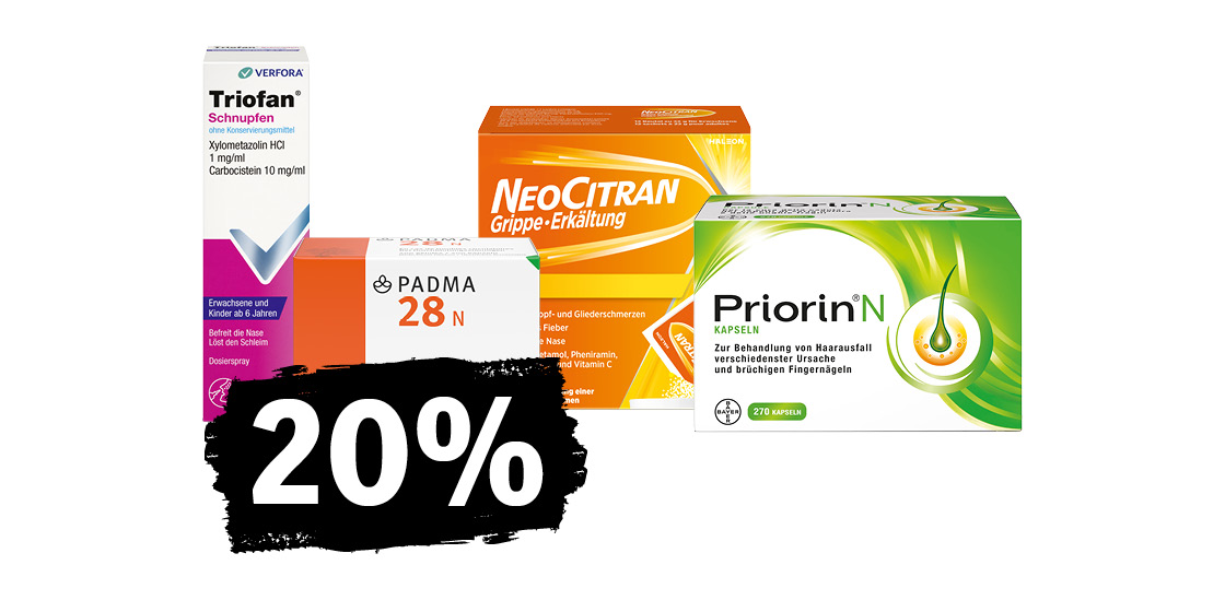 20% auf ausgewählte Produkte