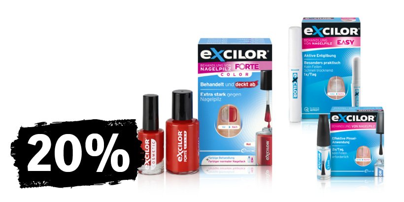 Nur Online: 20% auf Excilor