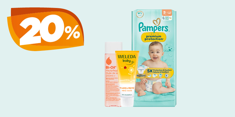 20% di sconto su una selezione di prodotti per neonati