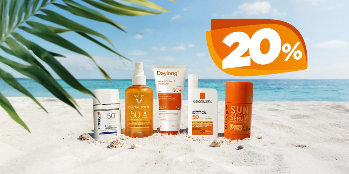 Protection solaire: 20 % sur une sélection de marques