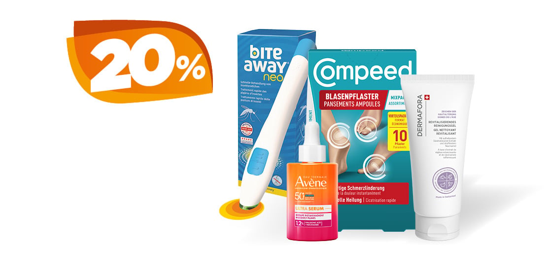 20% Rabatt auf ausgewählte Produkte