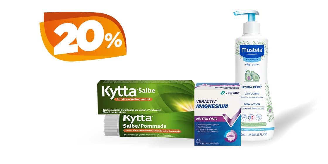 20% Rabatt auf ausgewählte Produkte