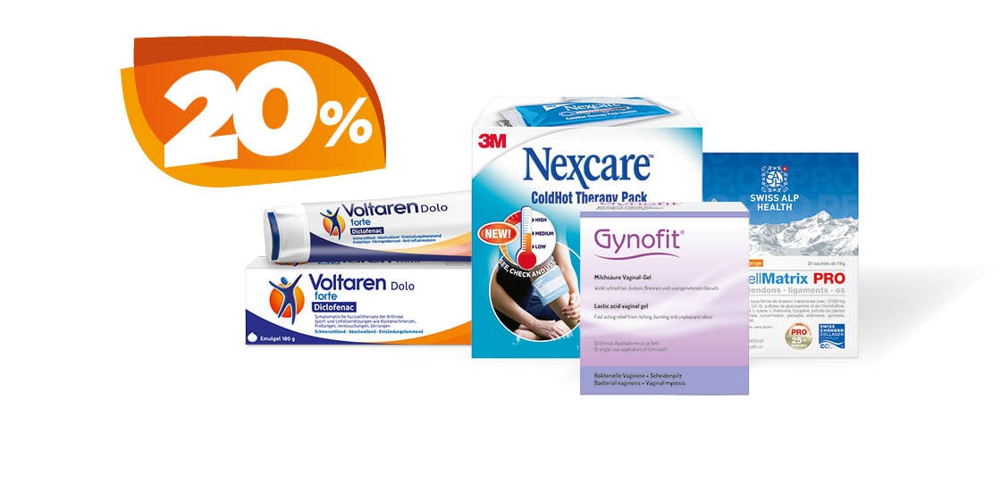 20% Rabatt auf ausgewählte Produkte
