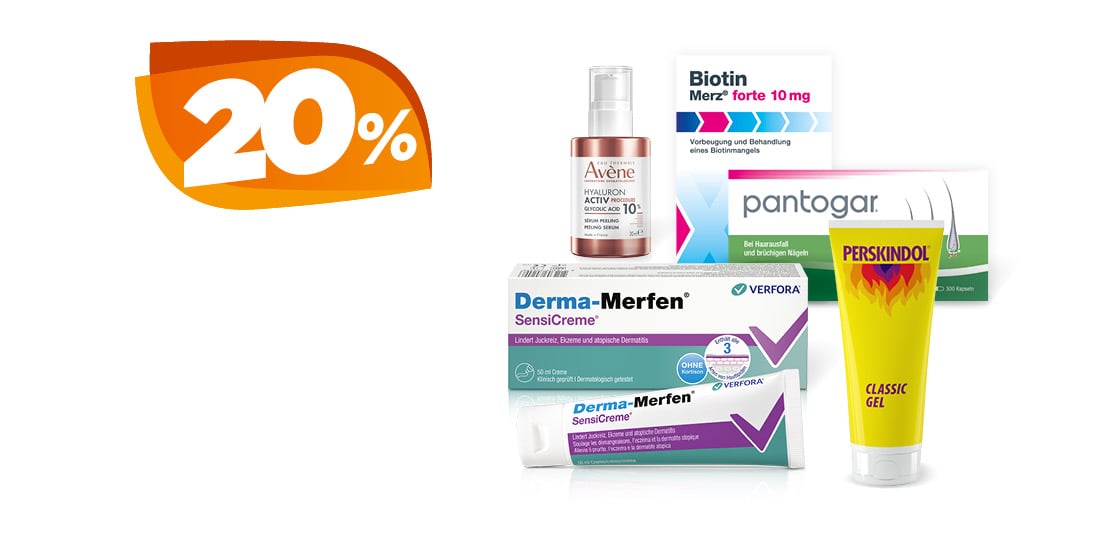 20% Rabatt auf ausgewählte Produkte