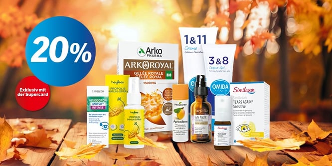 Naturmittel: 20% Rabatt auf unsere Top-Marken