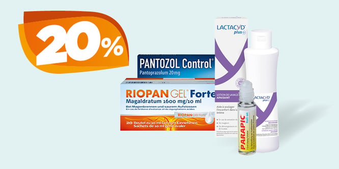 20% Rabatt auf ausgewählte Produkte