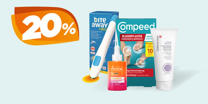 20 % de réduction sur les produits sélectionnés