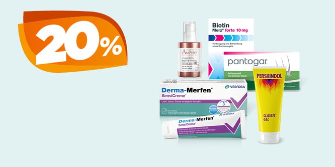20% Rabatt auf ausgewählte Produkte