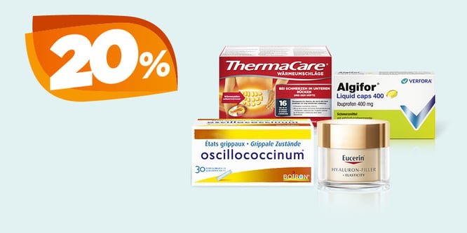 20% di sconto su una selezione di prodotti