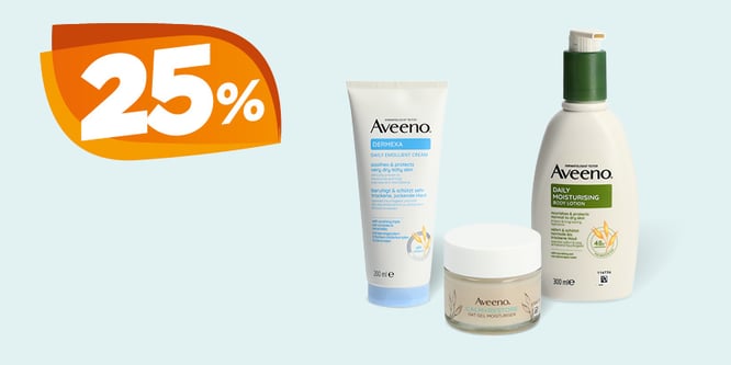25% Rabatt auf Aveeno
