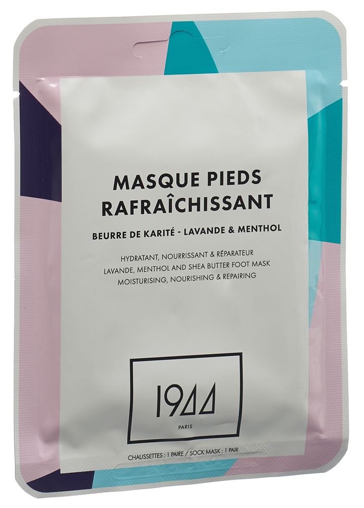 1944 Paris Soins Masque Pieds Rafraîchissantes